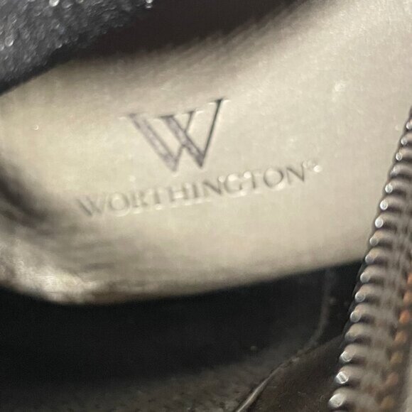 Worthington Women's Hidden Platform Leather Ankle Bootie Spiked Heel Zip Sz 9.5M - Picture 8 of 9